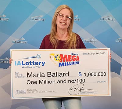 Lottery winner with $40,000 prize